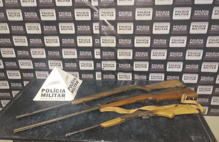 Polícia Militar age rápido e retira armas ilegais de circulação