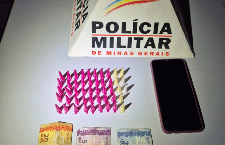 Polícia Militar realiza prisão e apreende de drogas em Evento