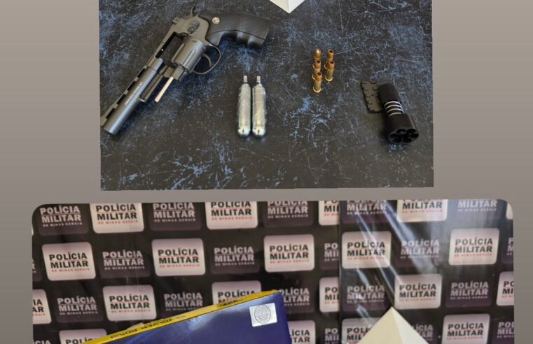 Após disparos, PM apreende arma de gás comprimido