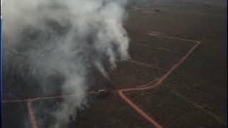 Incêndio atinge vegetação em Varzelândia