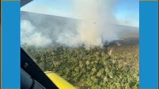 Incêndio continua no Parque Estadual Veredas do Peruaçu