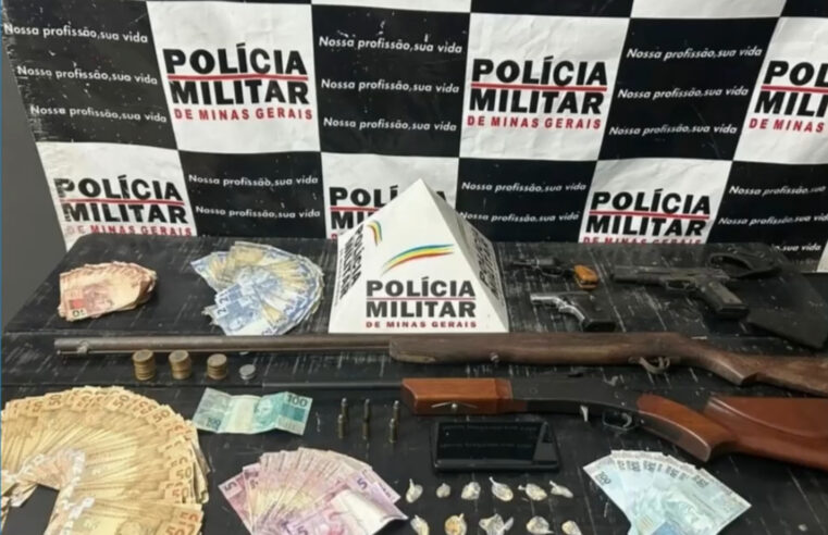 Dono de bar é preso por guardar armas, dinheiro e drogas