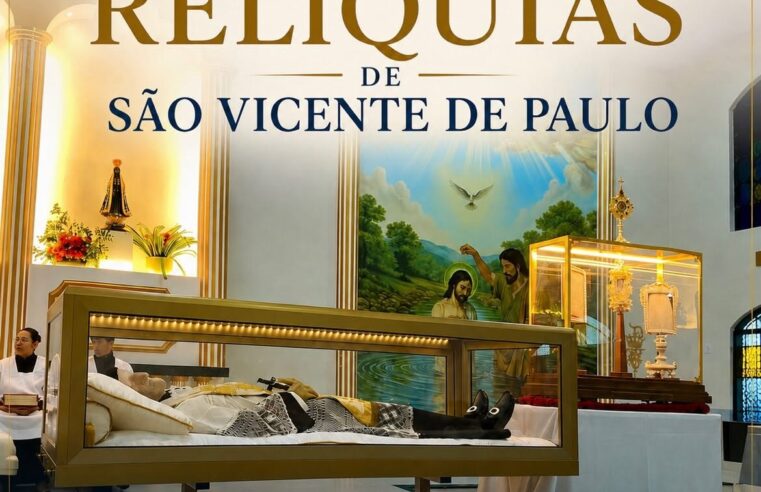 Peregrinação das relíquias de São Vicente de Paulo passa por Januária