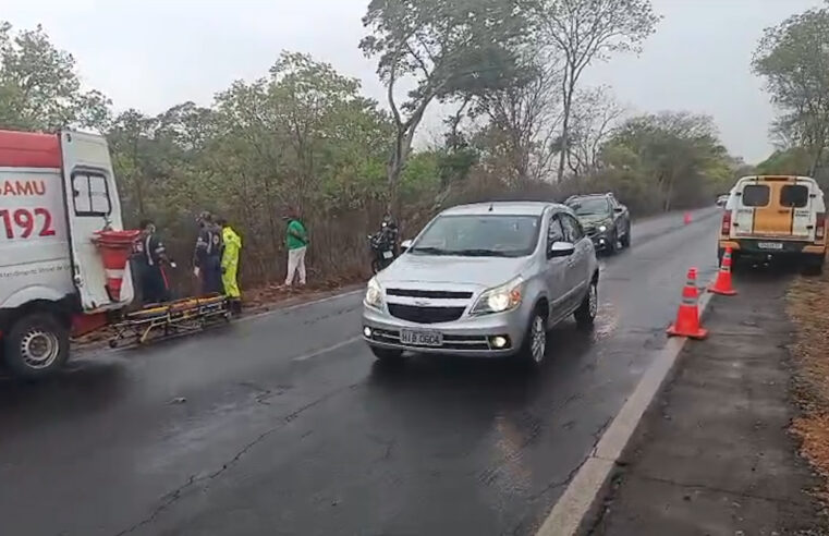 Acidentes na BR 135 devido a pista molhada