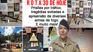No Rota: prisões por tráfico, tragédias evitadas e apreensão de diversas armas de fogo