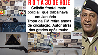 No Rota de hoje. PM feminina que trabalhava em Januária morre em colisão em Mirabela