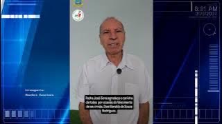 Irmão do bispo Dom Geraldo grava vídeo e agradece as manifestações de pesar