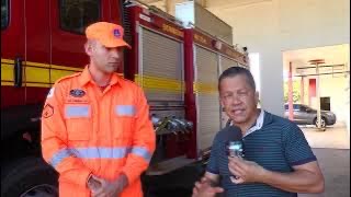 Bombeiros com dicas para evitar queimaduras com fogos e fogueira