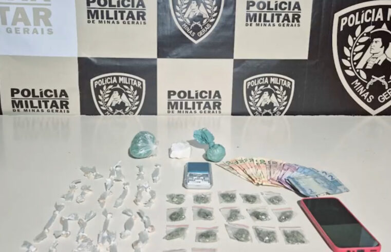 PM faz apreensão de drogas e armas na cidade