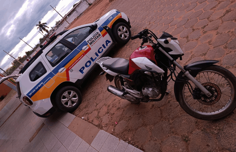 Prisão e moto apreendida em flagrante de suspeito de violência doméstica