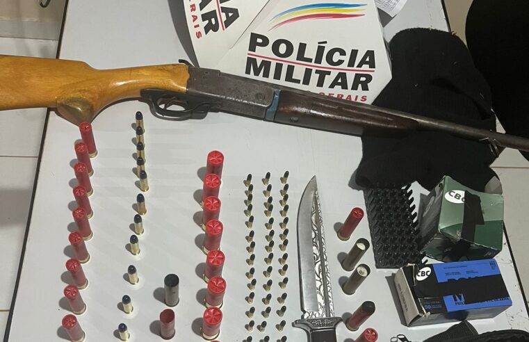 Mulher é ameaçada em São João das Missões. Arma foi apreendida
