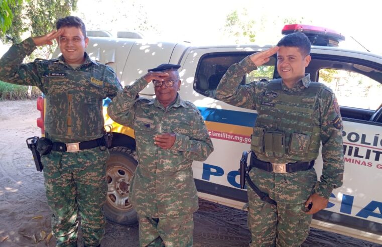 Polícia Florestal presta homenagem a idoso de 85 anos. Veja aqui!