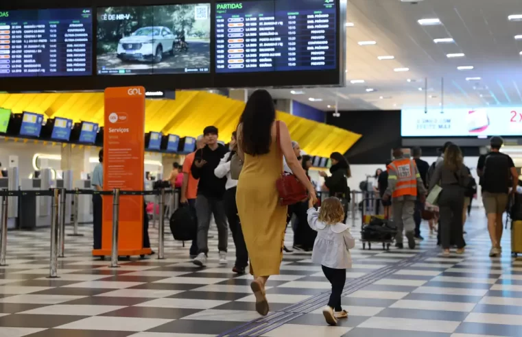 Movimento nos aeroportos brasileiros atinge maior patamar da história