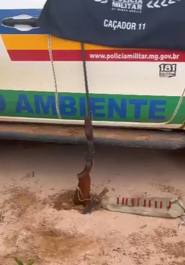 Polícia de Meio Ambiente apreende arma