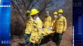 Bombeiros capacitam brigadistas combate aos incêndios florestais