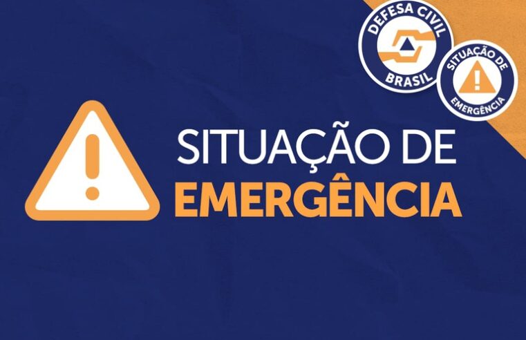 Defesa Civil reconhece situação de emergência em cidades de nossa região. Confira quais