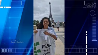 Estudante do IFNMG em Paris, na França