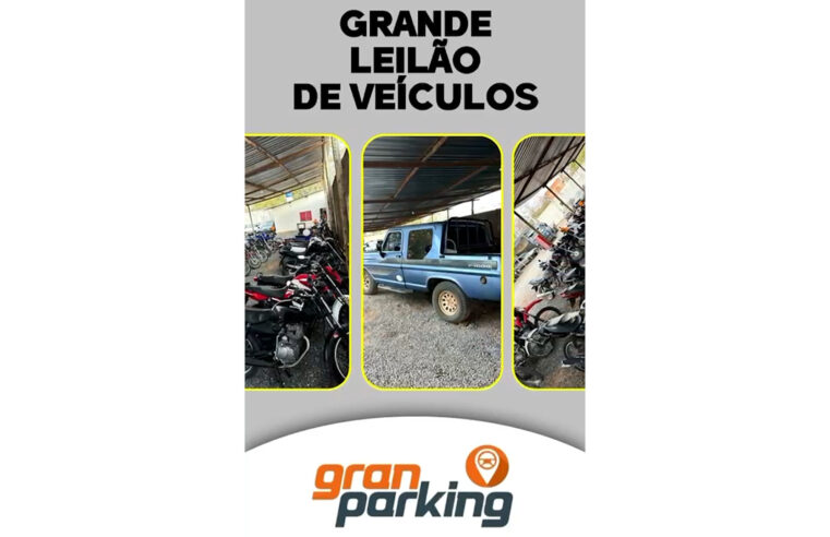 Saiba como participar do Leilão Gran Parque de veículos e sucatas