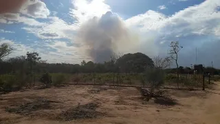 Incêndio na APA do Parque Nacional Cavernas do Peruaçu