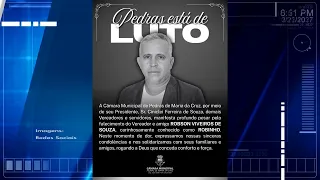 Luto em Pedras de Pedras de Maria da Cruz. Morre o vereador Robinho