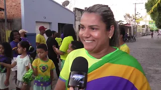 Paixão pelo futebol contagia a cidade na torcida pelo Brasil