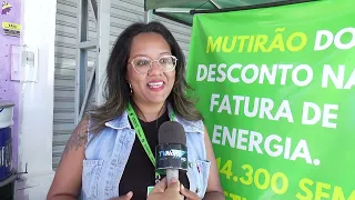 Mutirão para desconto na fatura de energia vem ocorrendo na cidade