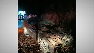 Acidente envolvendo carro e trator no Norte de Minas