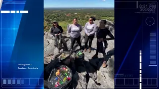 Equipe da Secretaria de Meio Ambiente recolhe lixo no monumento natural de Brejo do Amparo