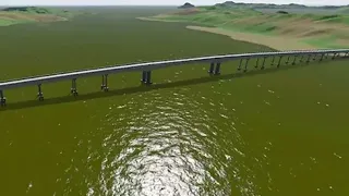 Ponte sobre o Rio em São Francisco chega a 50% das obras