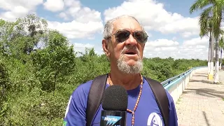 Moradores de Januária acompanham a subida do leito do rio