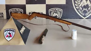 Arma apreendida em Januária