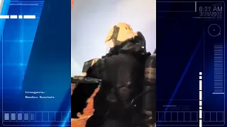 Bombeiros combatem incêndio em residência