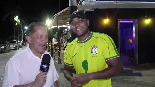 Orla do Cais. Opção para assistir os jogo do Brasil