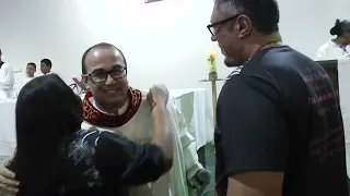 Fiéis de Santa Rita lotam capela em Januária