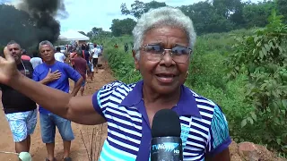 Nossa reportagem acompanhou a manifestação na MGC 479