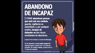 Mãe denuncia a filha por abandono de incapaz