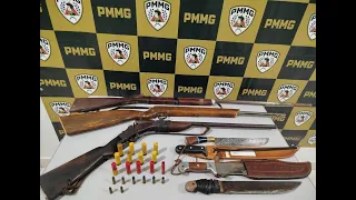 Polícia MIlitar prende autor de violência doméstica e apreende armas