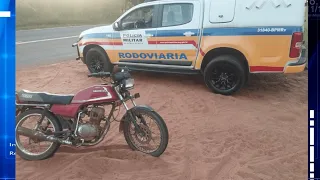 Moto suspeita de adulteração no chassi é apreendida pela Polícia Rodoviária