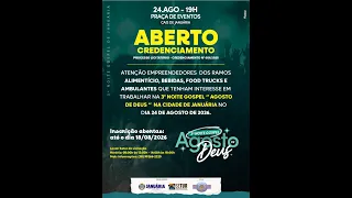 Abertas inscrições para interessados em trabalhar na 3ª Noite Gospel