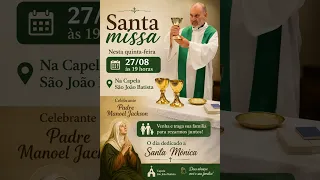 Padre nascido em Januária com residência no EUA celebra missa na cidade
