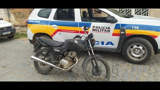Motocicleta adultera é apreendida em Januária