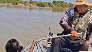 Viraliza na internet salvamento de primata nas águas do Velho Chico