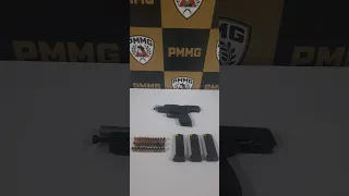 Arma de fogo de uso restrito é apreendida pela PM em Itacarambi