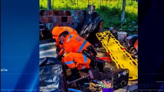 Duas pessoas ficam feridas após desabamento de barraco nas Moradeiras