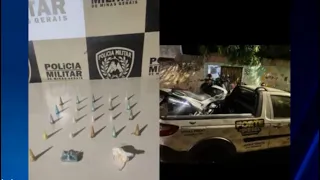 Drogas apreendidas na cidade. Suspeito é identificado