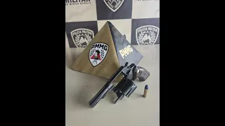 Revólver com numeração suprimida apreendido