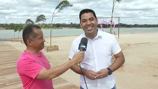 Prefeito fala da abertura da temporada de praia e a transferência show do Natanzinho