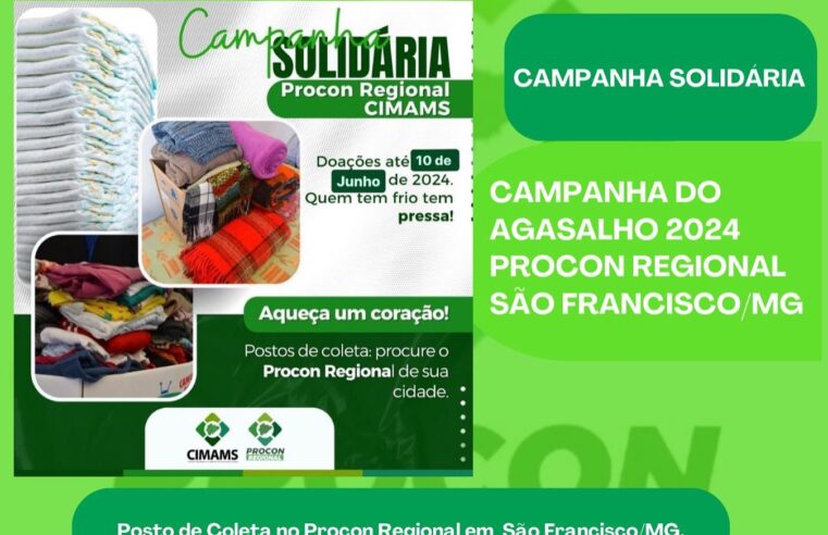 Procon Regional de São Francisco realiza Campanha solidária do agasalho 2024