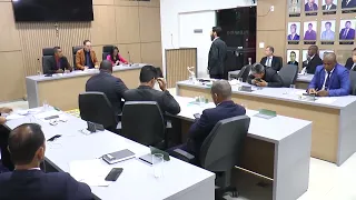 Vereadores de Januária reunidos nesta noite